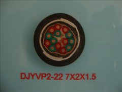 DJYVP2-22 0.3/0.5KV 7*2*1.5铠装计算机屏蔽电缆