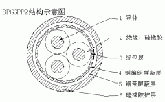 BPGGPP2 3*16+1*10硅橡胶绝缘屏蔽耐高温变频电力电缆